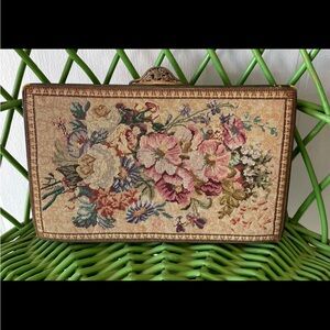 Vintage Austrian floral clutch